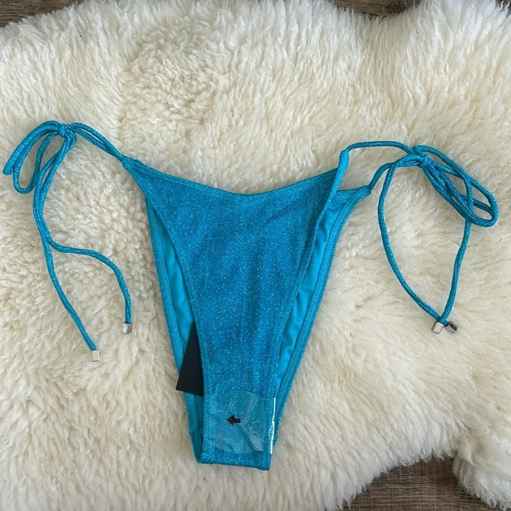 NWT South Beach glitter string bikini bottoms